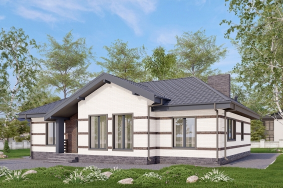 Rg6506 - Одноэтажный дом с тремя спальнями и просторной гостиной
